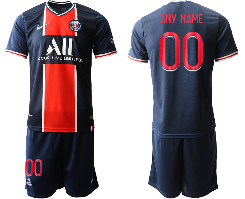 Men 2020-2021 club Paris St German home customized blue Soccer Jerseys1->customized soccer jersey->Custom Jersey
